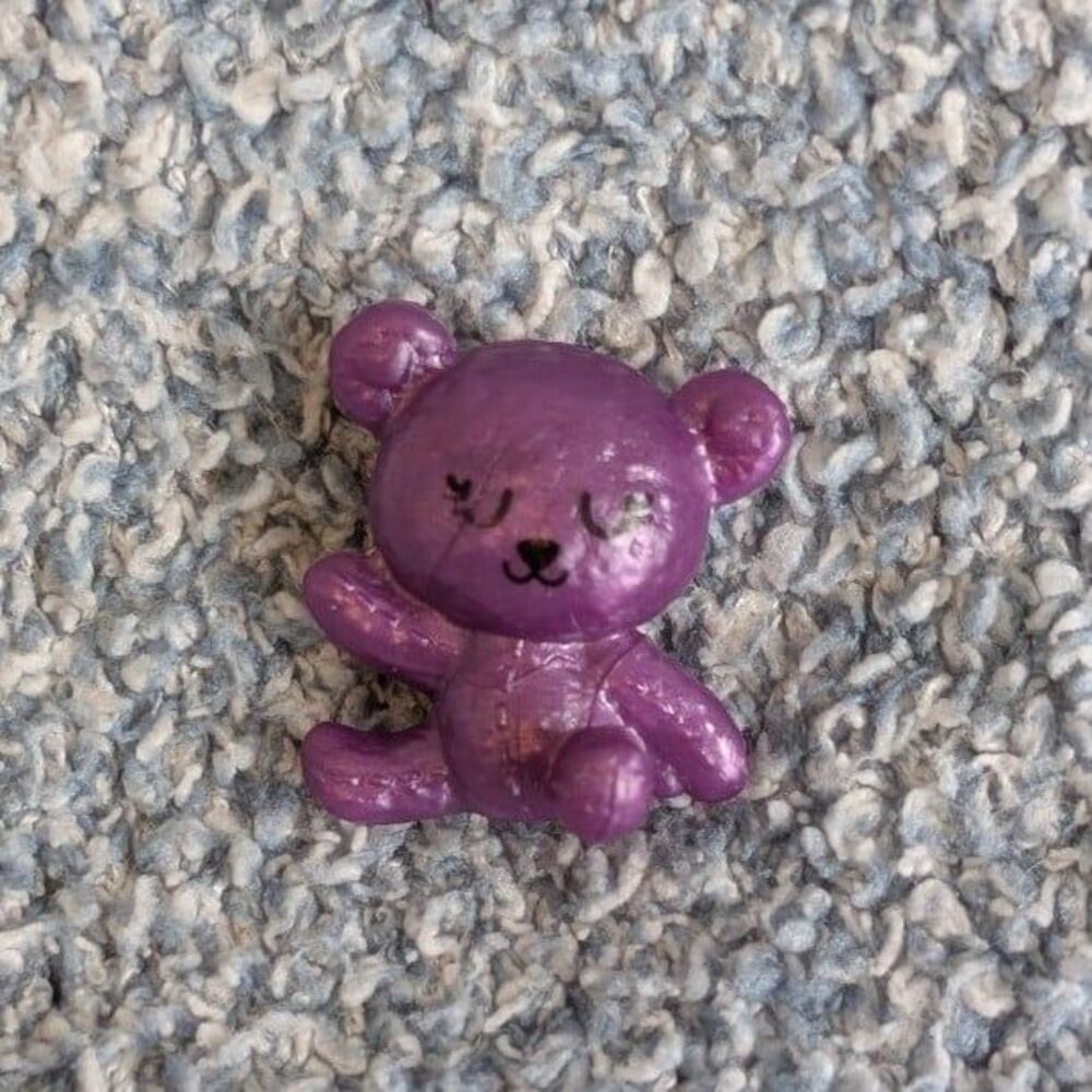 Mattel Chelsea Barbie Doll Replacement Mini Purple Teddy Bear
